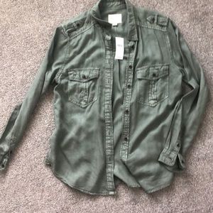 American Eagle Military button up shirt